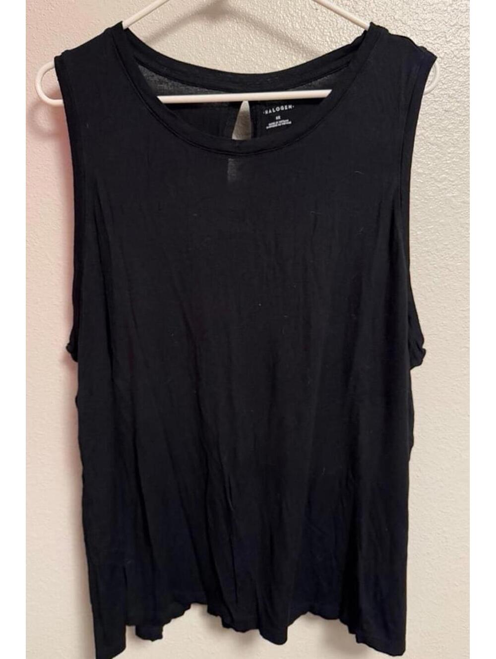 Halogen Sleeveless Top. Black - Women's Size 3X